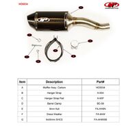 M4 Carbon SLIP-ON CBR500 2016-2023 Product thumb image 3
