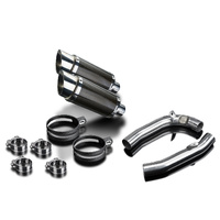 HONDA VTR1000F FIRESTORM 1997-2006 200MM ROUND CARBON EXHAUST SYSTEM Product thumb image 3