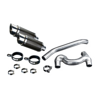 Honda VFR800 V-TEC 2002-2013 200MM Round Carbon Exhaust System Product thumb image 3