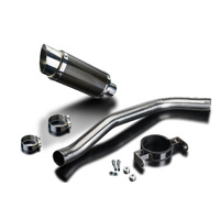 HONDA CBR600RR 2007-2012 200MM ROUND CARBON EXHAUST SYSTEM Product thumb image 3