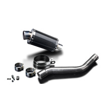 Kawasaki KLR650C 1995-2003 225MM Oval Carbon Exhaust System Product thumb image 3