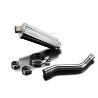 Kawasaki KLR650E 2008-2021 350MM Oval Stainless Exhaust System Product thumb image 3