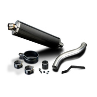 Triumph Speed Triple 955i 02-04 HI-LEVEL 450MM Oval Carbon Exhaust System Product thumb image 3