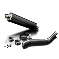Kawasaki KLR650C 1995-2003 450MM Oval Carbon Exhaust System Product thumb image 3