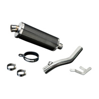 HONDA VFR800 HI-LEVEL 1998-2001 350MM OVAL CARBON EXHAUST SYSTEM Product thumb image 3