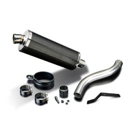 Triumph Speed Triple 955i 02-04 HI-LEVEL 350MM Oval Carbon Exhaust System Product thumb image 3