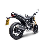 Triumph Speed 400 2024-2026 350MM Oval Carbon Exhaust System Product thumb image 3