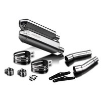 Ducati Monster 620/695/800 2002-2008 320MM TRI-OVAL Stainless Exhaust System Product thumb image 3