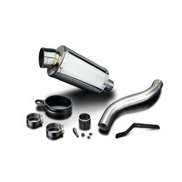 Triumph Speed Triple 955i 02-04 HI-LEVEL 225MM Oval Stainless Exhaust System Product thumb image 3