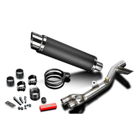HONDA NT700V Deauville (2006-2015) 350MM ROUND CARBON EXHAUST SYSTEM Product thumb image 3