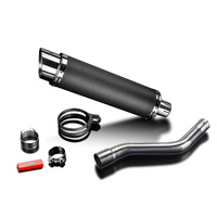 Kawasaki KLR650E 2008-2024 DL10 350MM Carbon Round Exhaust System Product thumb image 3