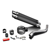 HONDA CRF250L (2012-2016) 350MM ROUND CARBON EXHAUST SYSTEM Product thumb image 3