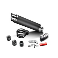 Triumph Street Triple 675 13-16 350MM Round Carbon DS70 Silencer KIT Product thumb image 3