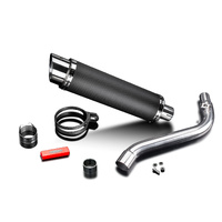 Suzuki DR650SE 1996-2024 350MM Round Carbon Exhaust System Product thumb image 3