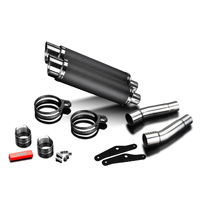 Ducati Monster 620/695/800 2002-2008 DL10 350MM Round Carbon Exhaust System Product thumb image 3