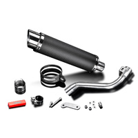 Honda CRF250L Rally 17-20 DL10 350MM Round Carbon Fibre Exhaust System Product thumb image 3