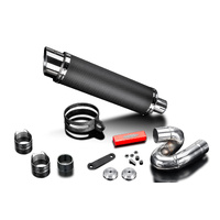 TRIUMPH STREET TRIPLE 765RS/S/R 660 S 2017-2022 350MM ROUND CARBON EXHAUST Product thumb image 3
