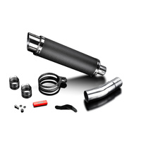 Kawasaki Ninja 500 Z500 2024-2025 350MM Round Carbon Exhaust System Product thumb image 3