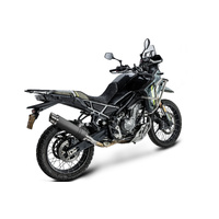CF Moto 450 MT 2024-2026 350MM Round Carbon Exhaust System Product thumb image 3