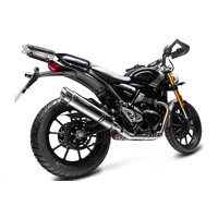 Triumph Scrambler 400X 2024-2026 350MM Roudn Stainless Exhaust System Product thumb image 3