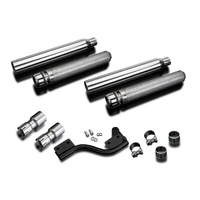 Yamaha XVS1100 A 1998-2018 Dragstar Classic V-STAR 550MM Bull Nose Exhaust Product thumb image 3