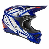 Oneal 24 3SRS Off Road Helmet Vertical V.23 Blue/White Product thumb image 3