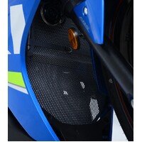 R&G Radiator AND Downpipe Guard  (ONE PIECE) SUZ GSX250R '17- (COLOUR:DARK BLUE) Product thumb image 3