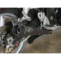 M4 Dual Black RETRO-DRAG SLIP-ONS Hayabusa 1999-2007 Product thumb image 3