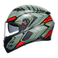 AGV K3 Helmet Decept Matt Black/Green/Red Product thumb image 4