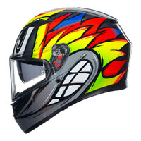 AGV K3 Helmet Birdy 2.0 Grey/Yellow/Red Product thumb image 4