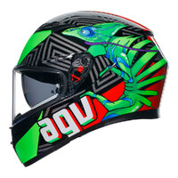 AGV K3 Helmet Kamaleon Black/Red/Green Product thumb image 4