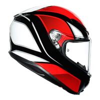 AGV K6 Helmet Hyphen BLK/Red/WHT Product thumb image 4