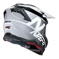 Nitro Helmet MX710 Onyx White/Grey Product thumb image 4