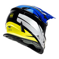 Nitro MX700 Youth Recoil Off Road Helmet Black/Blue/White/Fluro Yellow Product thumb image 4
