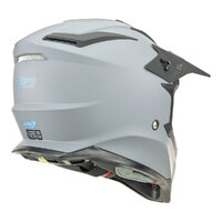 Nitro MX760 Off Road Helmet Satin Gunmetal/Blue Logo Product thumb image 4
