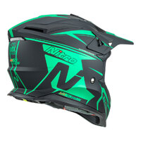 Nitro MX760 Off Road Helmet Satin Black/Teal Product thumb image 4