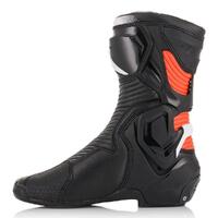 Alpinestars SMX Plus V2 Boots Black/White/Fluro Red Product thumb image 4