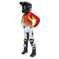 Alpinestars 2024 Youth Racer Lucent Pants White/Neon Red/Fluro Yellow Product thumb image 4