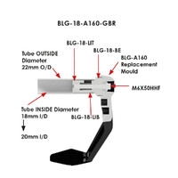 GBRacing Brake Lever Guard A160 with 18mm Insert – 20mm Product thumb image 4