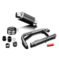 Royal Enfield 350 Bullet Classic 22-25 225MM Oval Carbon Full Exhaust System Product thumb image 4
