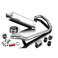 Royal Enfield Scram 411 2022-2024 350MM Oval Stainless Full Exhaust System Product thumb image 4