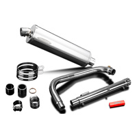 Royal Enfield 350 Bullet Classic 22-25 450MM Oval Stainless Full Exhaust System Product thumb image 4