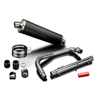 Royal Enfield 350 Bullet Classic 22-25 450MM Oval Carbon Full Exhaust System Product thumb image 4