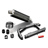 Royal Enfield 350 Bullet Classic 22-25 350MM Oval Carbon Full Exhaust System Product thumb image 4