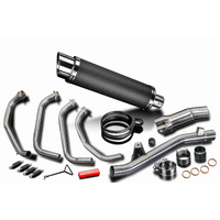 Suzuki GSF1200 S Bandit 95-07 350MM Round Carbon Full Exhaust System Product thumb image 4