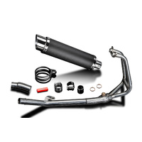 Kawasaki Ninja 250R 2008-2013 350MM Round Carbon 2 Into 1 Full Exhaust System Product thumb image 4