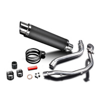 Suzuki DR650SE 1996-2024 350MM Round Carbon DL10 Complete Exhaust System Product thumb image 4