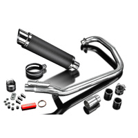 Royal Enfield Scram 411 2022-2024 350MM Round Carbon Full Exhaust System Product thumb image 4