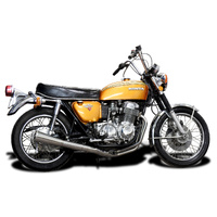 Honda CB750 Sohc 1969-1976 4-1 Full Megaphone Stainless Exhaust System Product thumb image 4