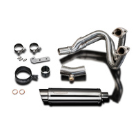 Kawasaki KLE650 Versys 15-23 350MM Oval Stainless Full Exhaust System Product thumb image 4